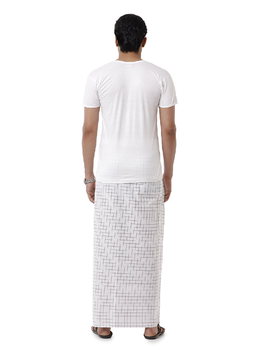 Men Cotton Blend Single Layer Assorted Colour and Printed Design Lungi Rainbow