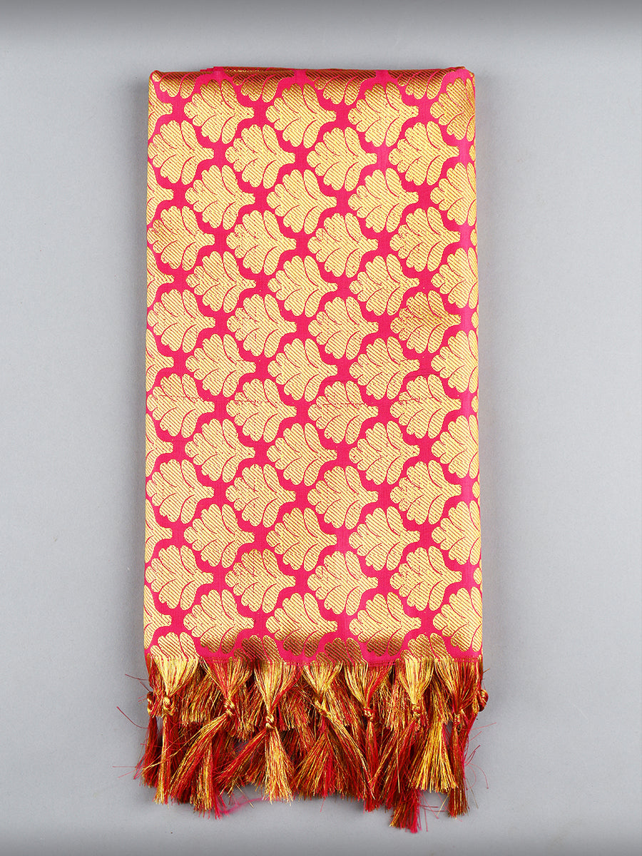 Jari Shawl/Ponnadai 506-Pink