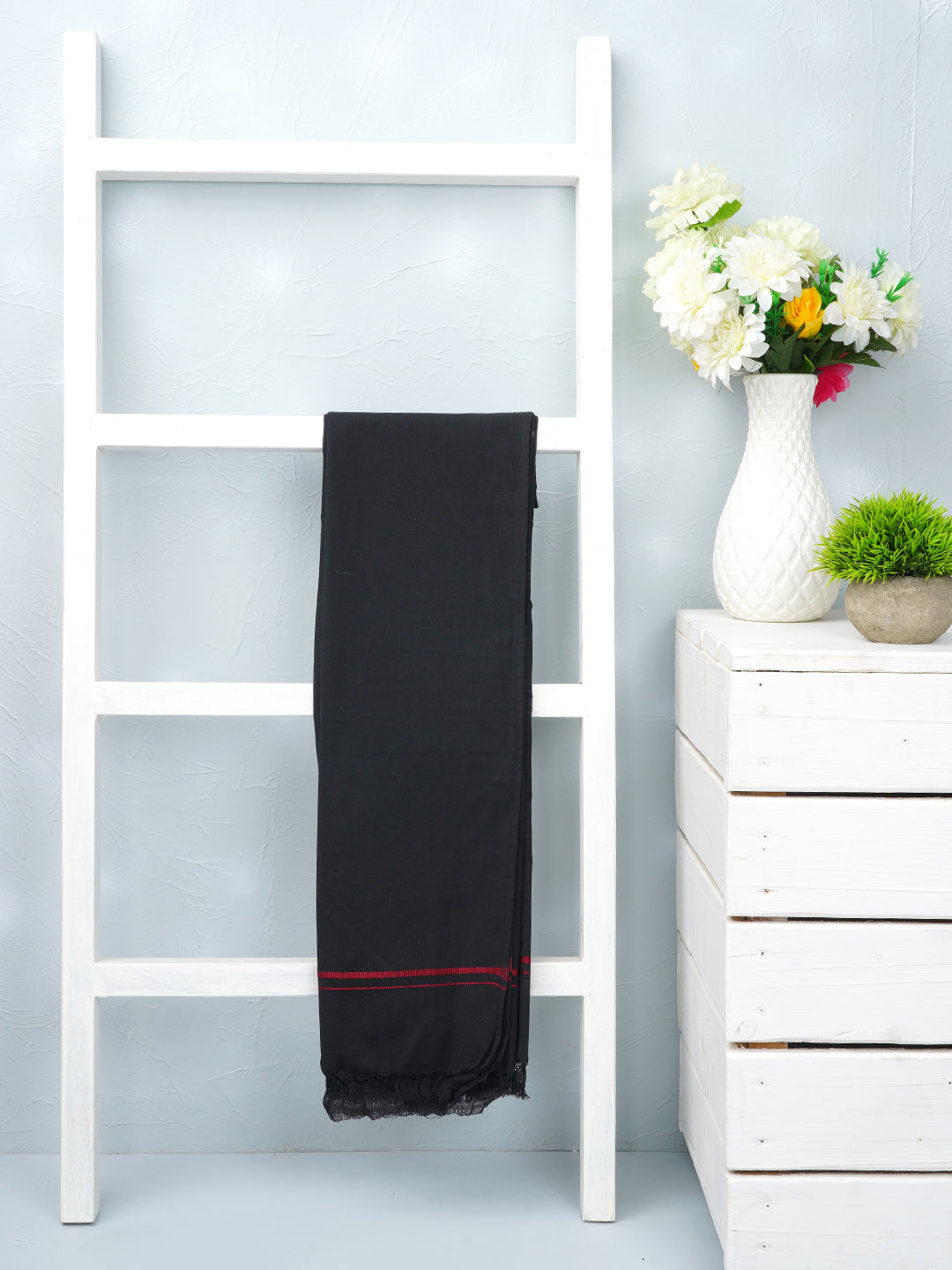 Hariharan Black Towel (Pack of 2)-View four