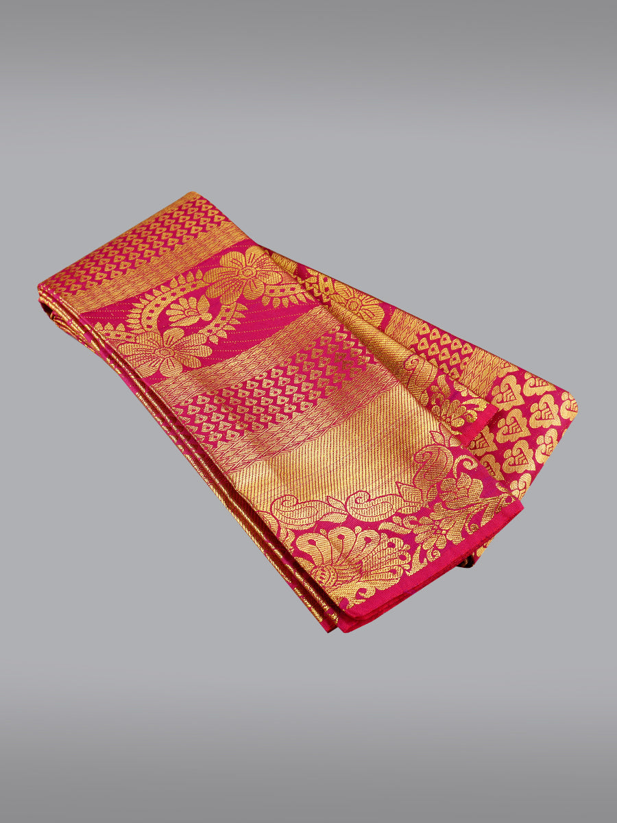 Jari Shawl/Ponnadai 515-Pink