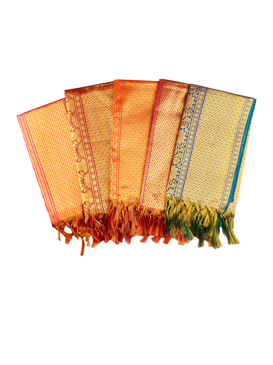 Jari Shawl/Ponnadai 208-Mix colour