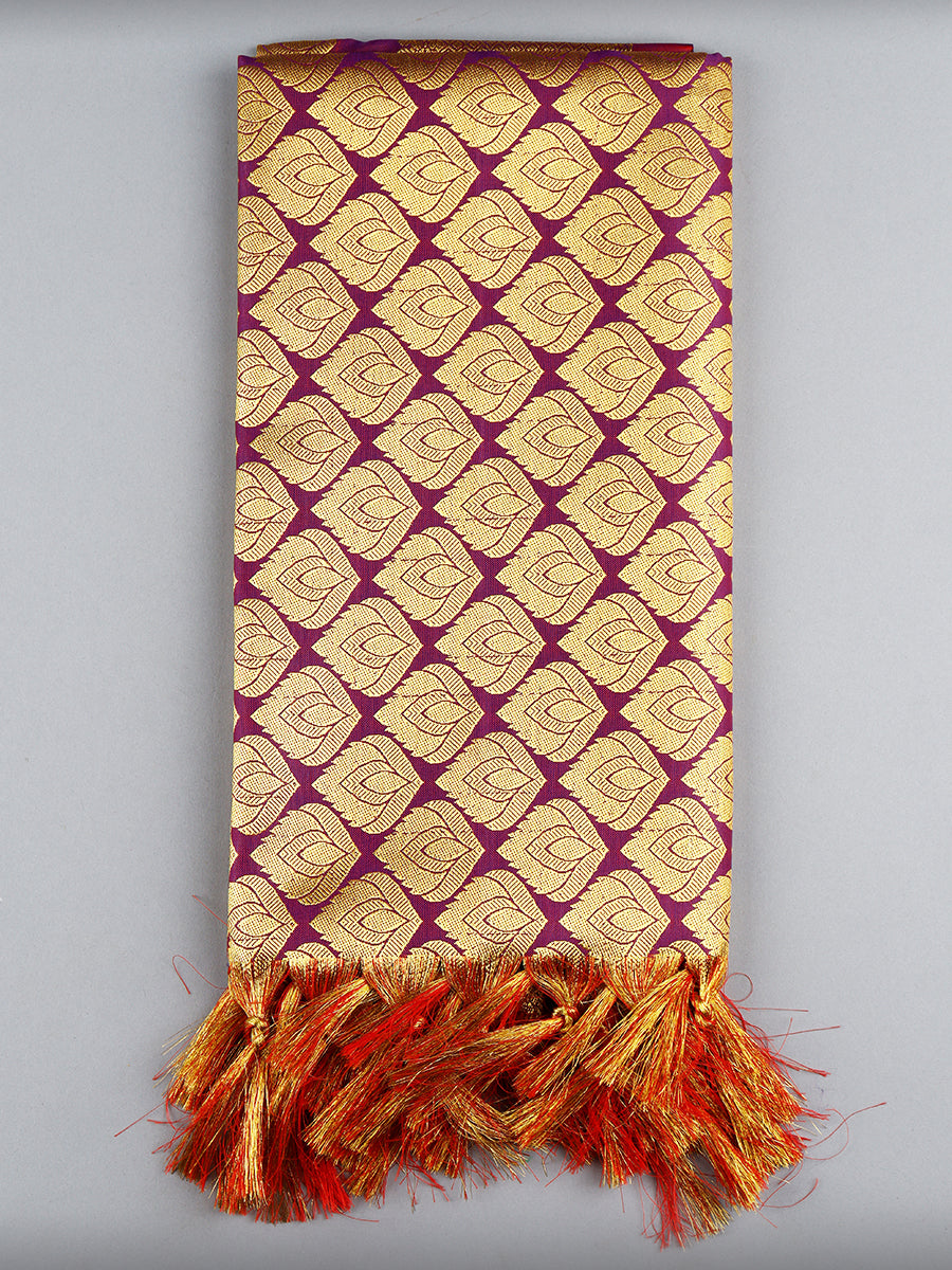 Jari Shawl/Ponnadai 506-Purple