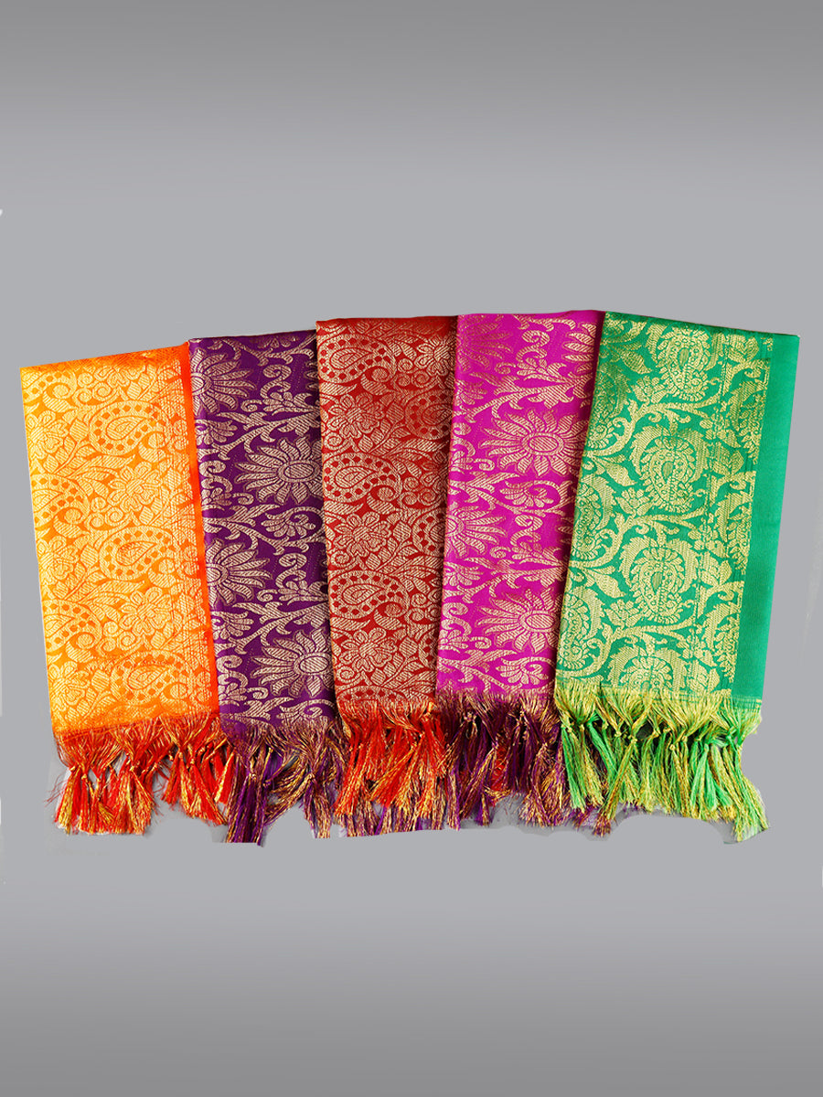 Jari Shawl/Ponnadai 09-Mix colour