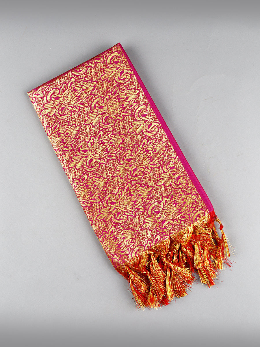 Jari Shawl/Ponnadai 504-Pink