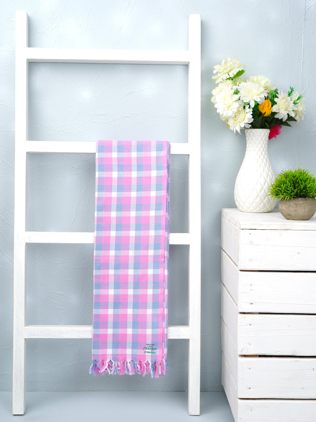 Gold King Cotton Colour Bath Towel-Length view