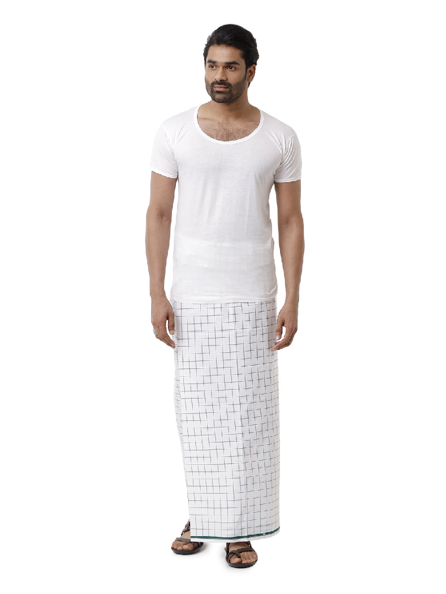 Men Cotton Blend Single Layer Assorted Colour and Printed Design Lungi Rainbow