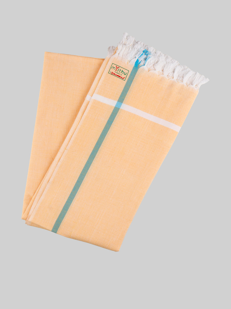 Softest Cotton Colour Plain Bath Towel Victory-Orange