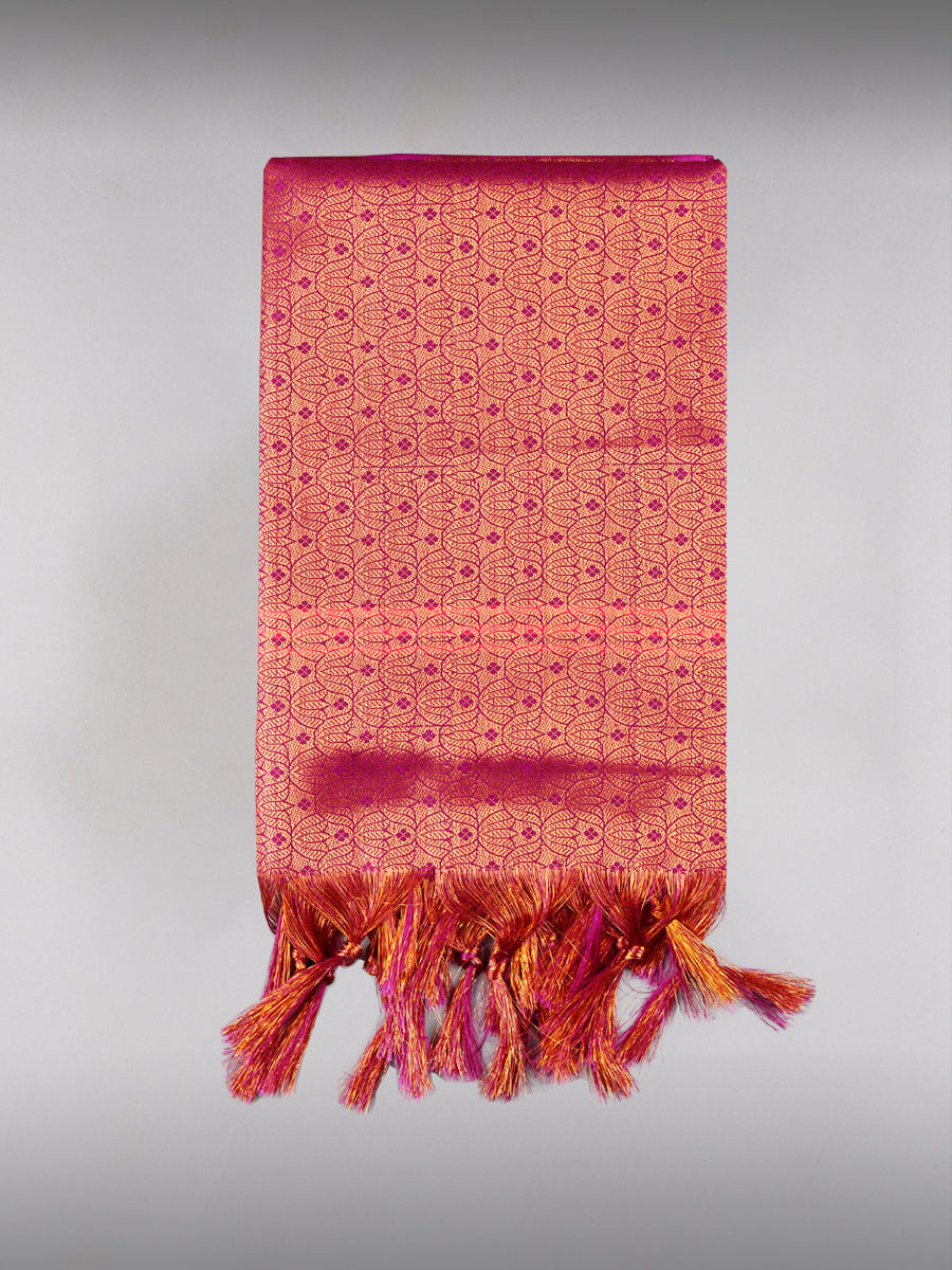 Jari Shawl/Ponnadai 016-Pink
