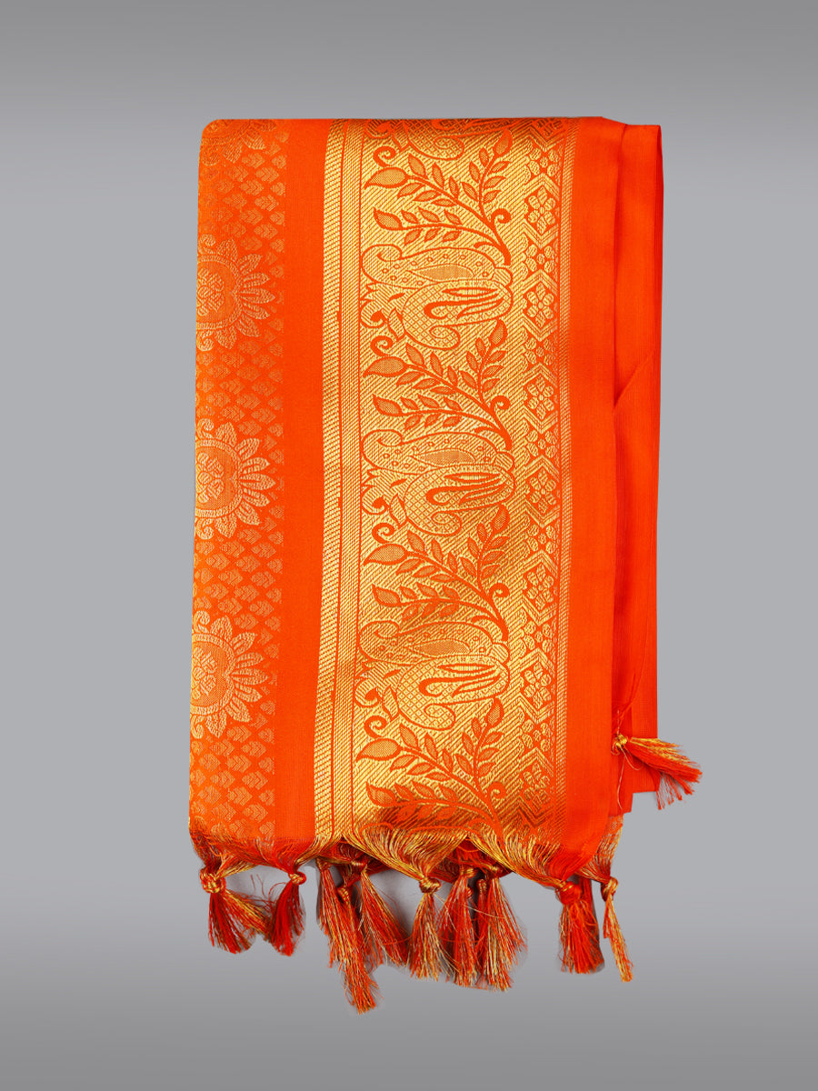Jari Shawl/Ponnadai 213-Orange