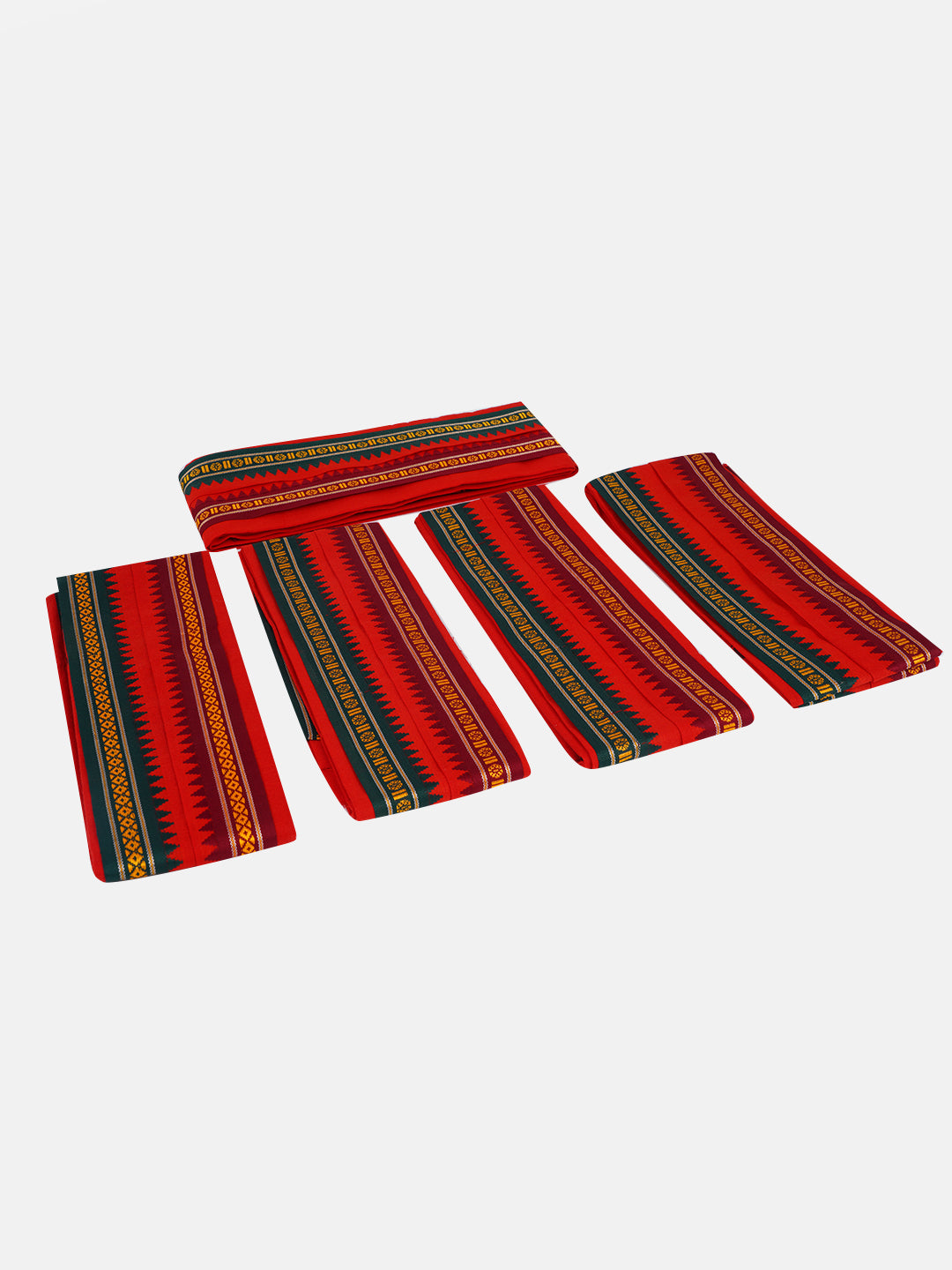 Devotional Towel Red Rahuram  (Pack of 2)