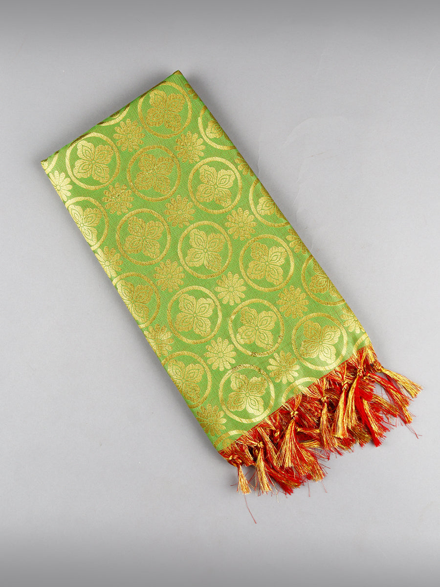 Jari Shawl/Ponnadai 504-Green