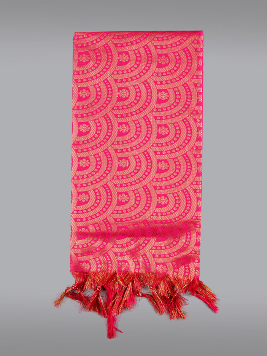 Jari Shawl/Ponnadai 002-Pink