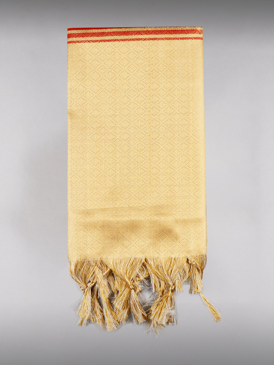 Jari Shawl/Ponnadai 016-Sandal