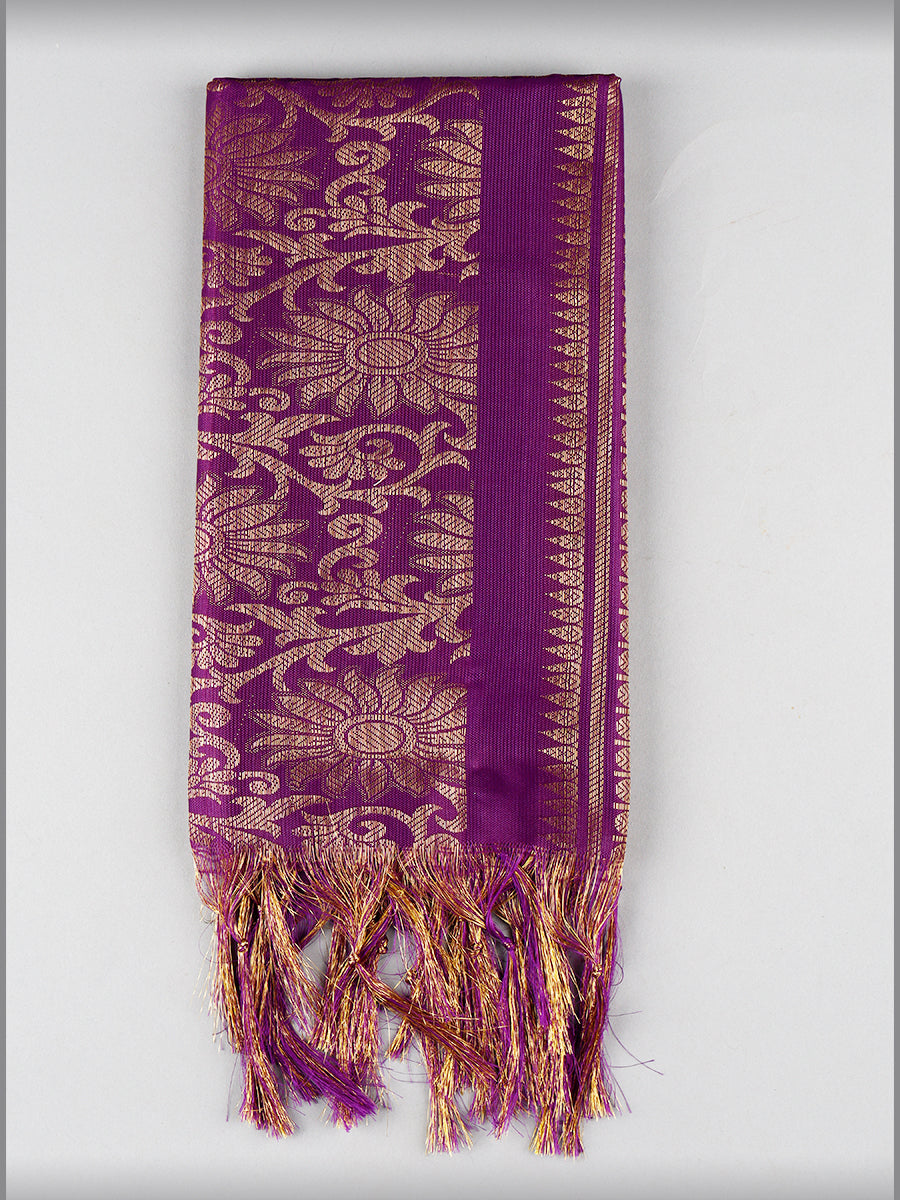 Jari Shawl/Ponnadai 09-Purple