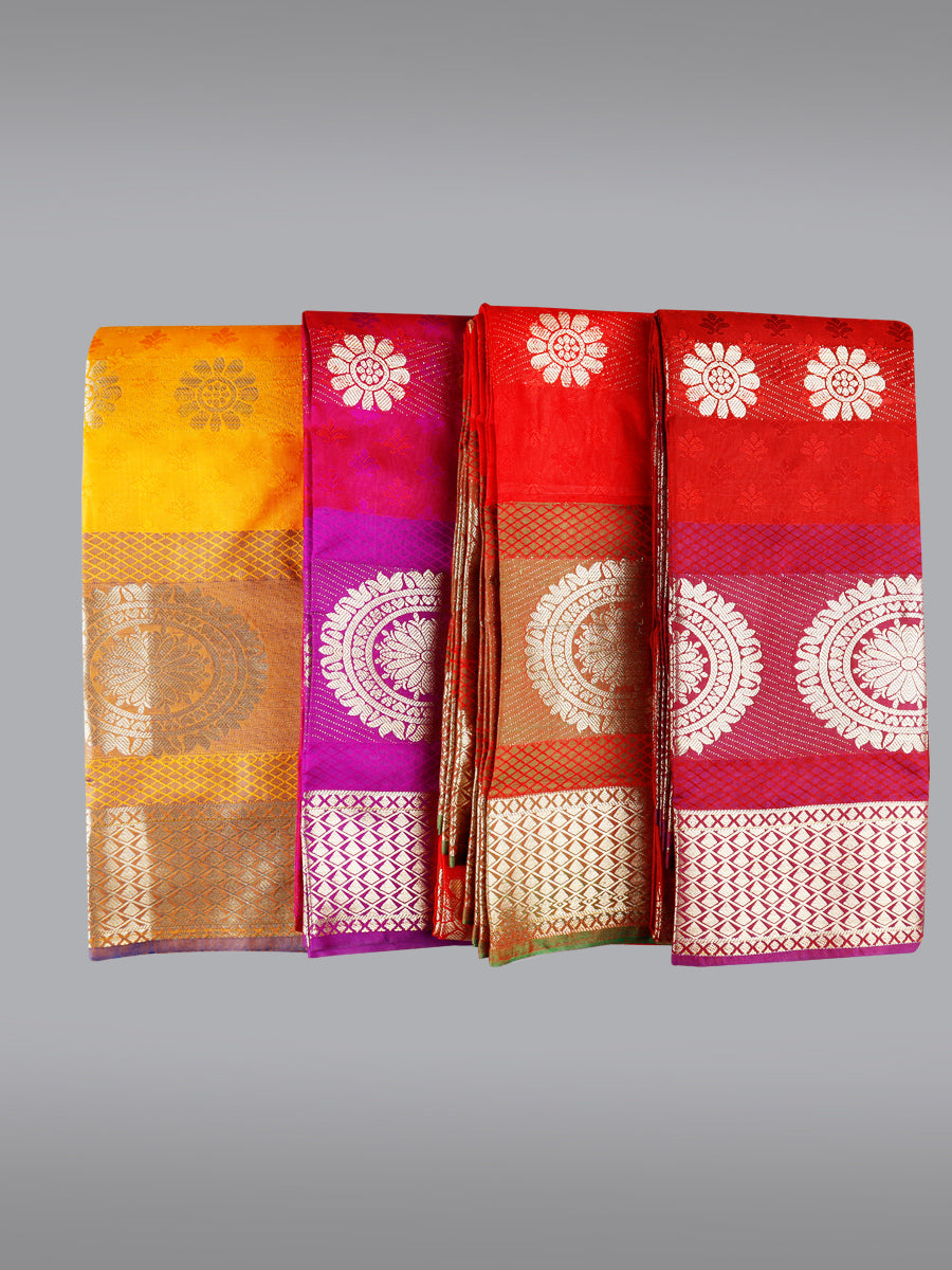 Assorted Colour Jari Shawl/Ponnadai 514