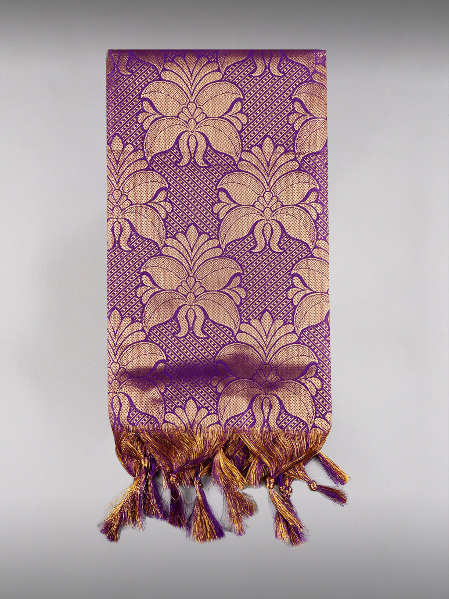 Jari Shawl/Ponnadai 016-Purple