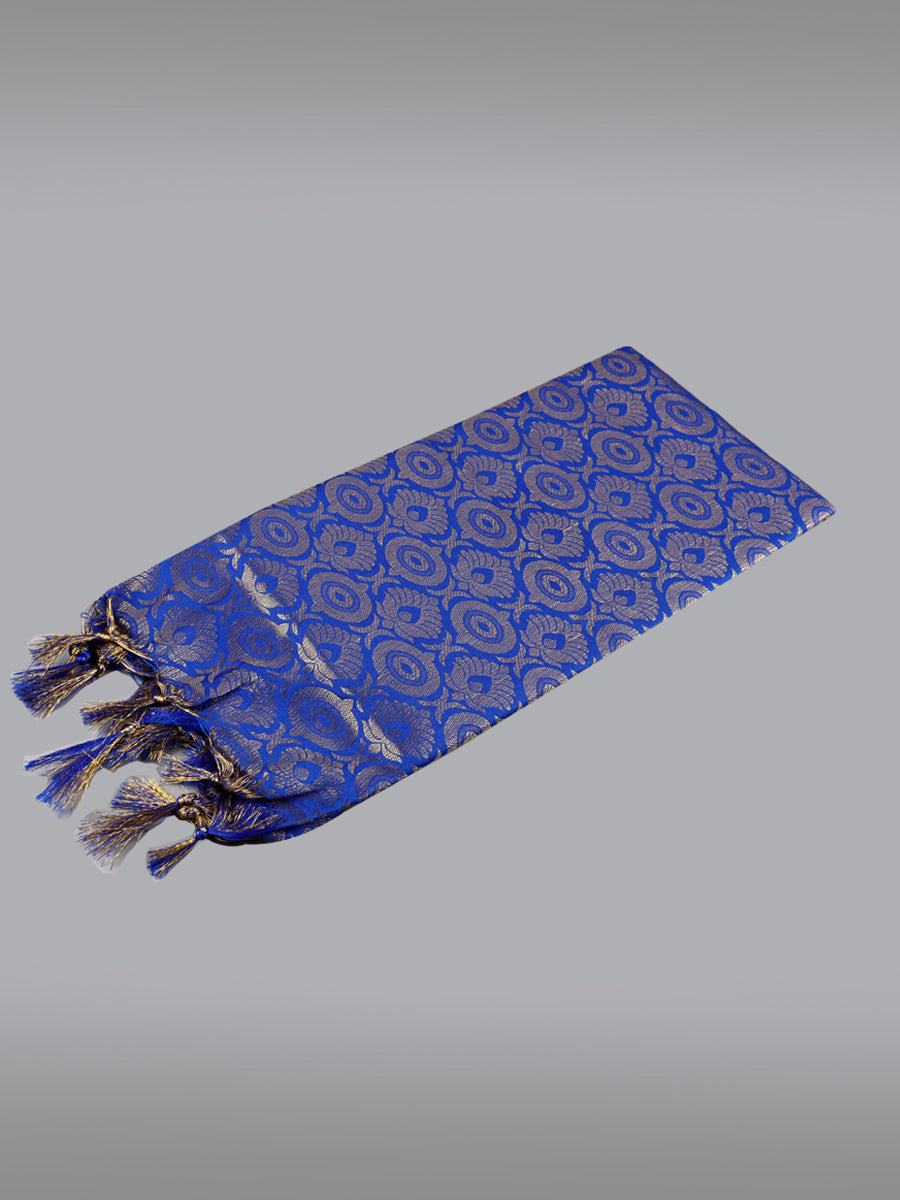 Jari Shawl/Ponnadai 002-Blue