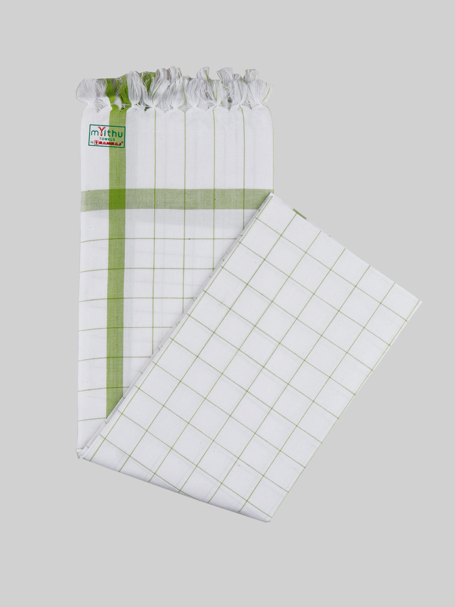 100% Cotton Checked Bath Towel Glory Cube Pack of 2