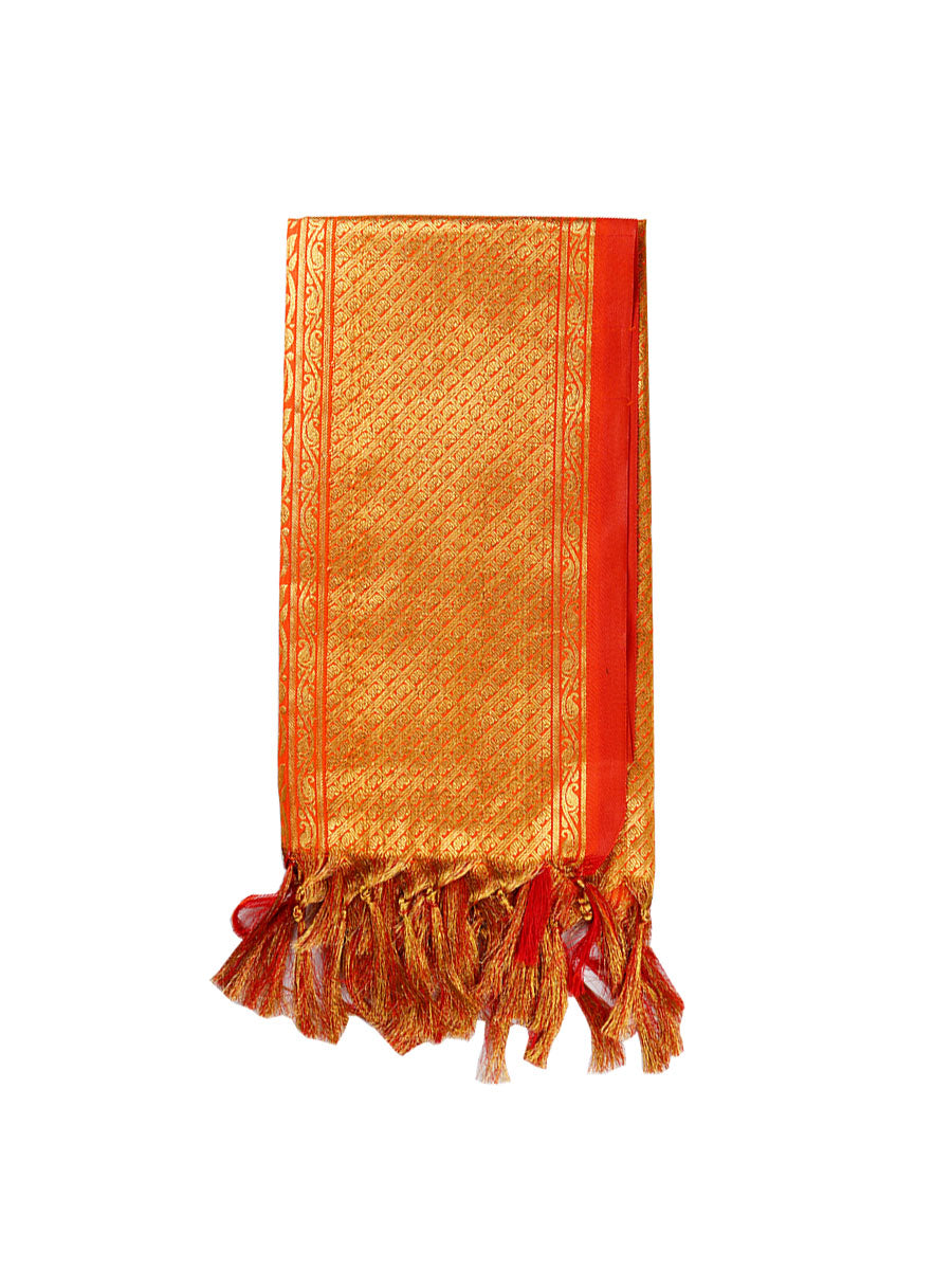 Jari Shawl/Ponnadai 208-Zari view