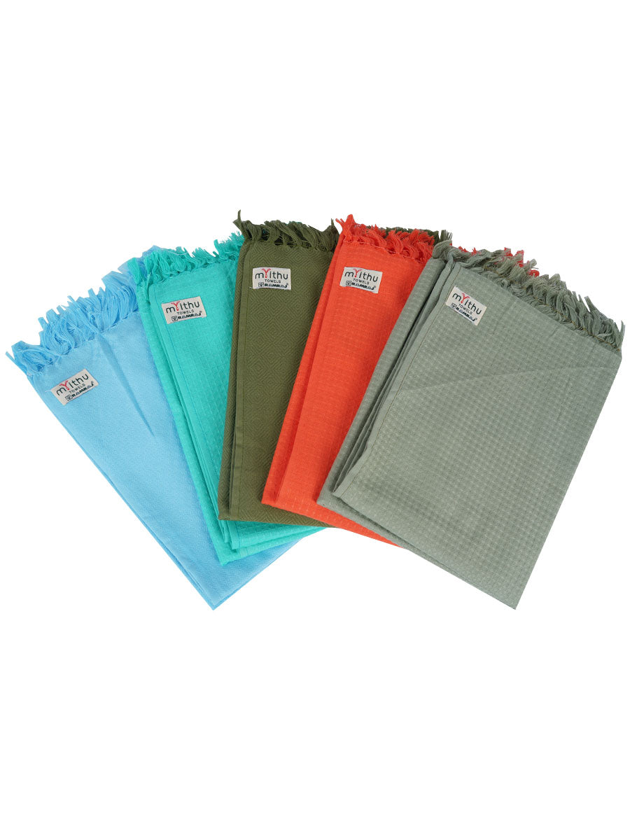 Ritham Cotton Colour Bath Towel-Mix colour view