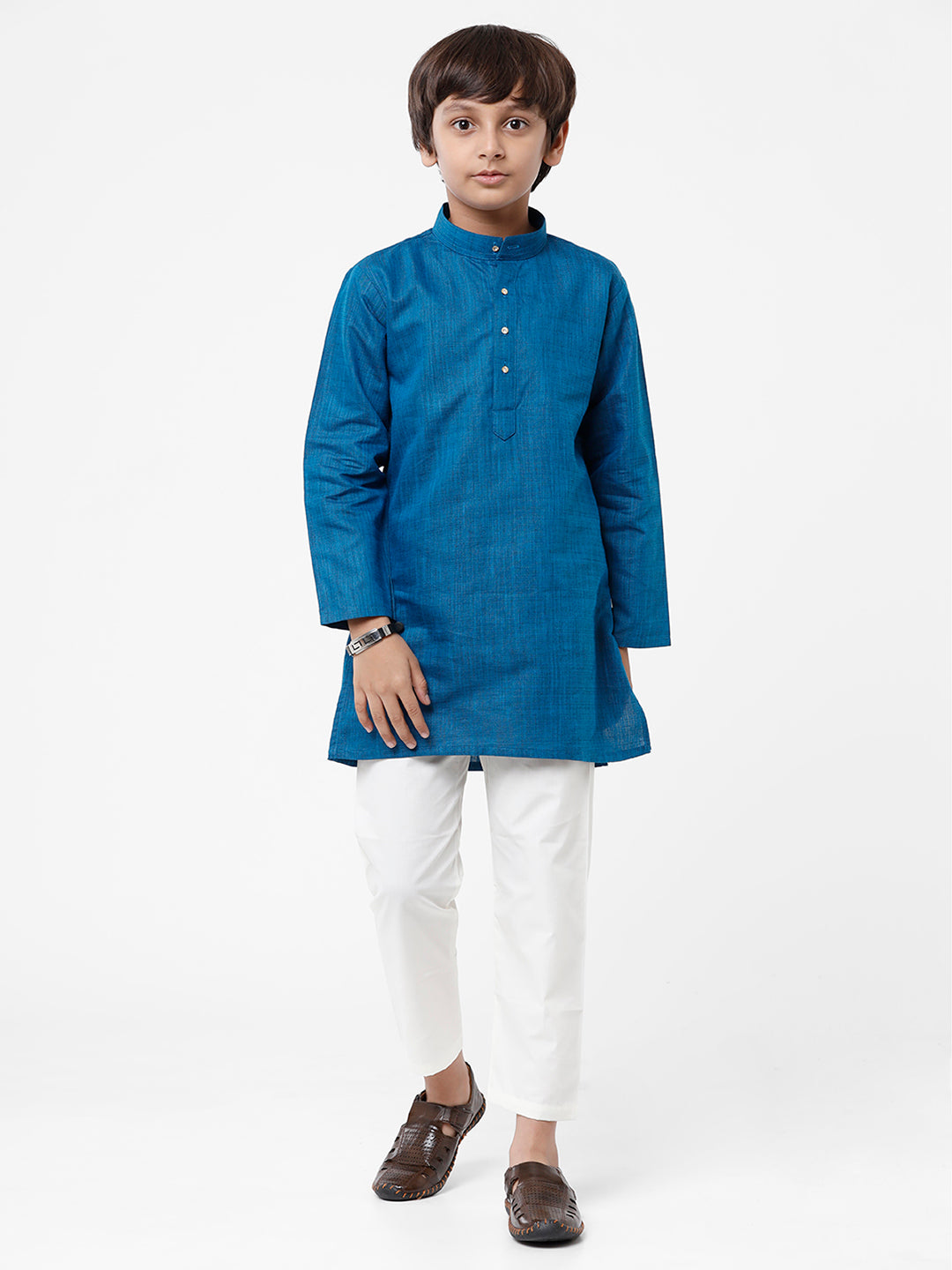 Boys Kurta Pyjama Set Blue