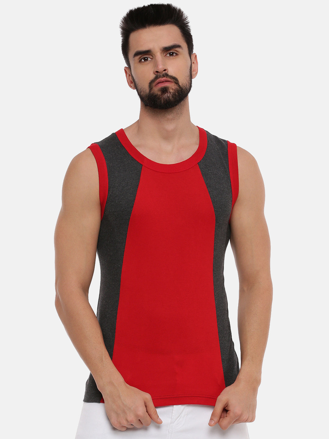 Mens Cotton Gym Vest Color Archery RNBS 5006 (2 PCs Pack)