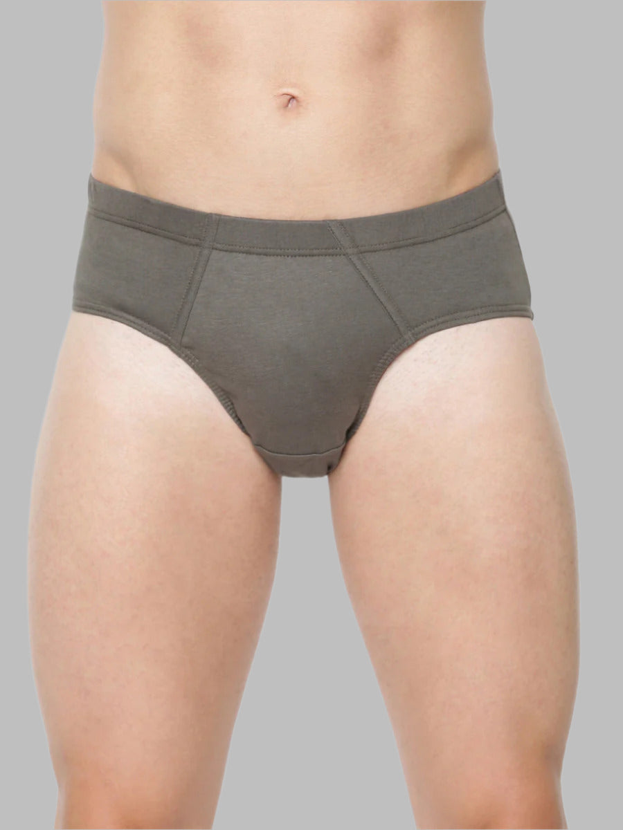 Mens Soft Stretchable Solid Inner Elastic Brief Suriya (2 PCs Pack)