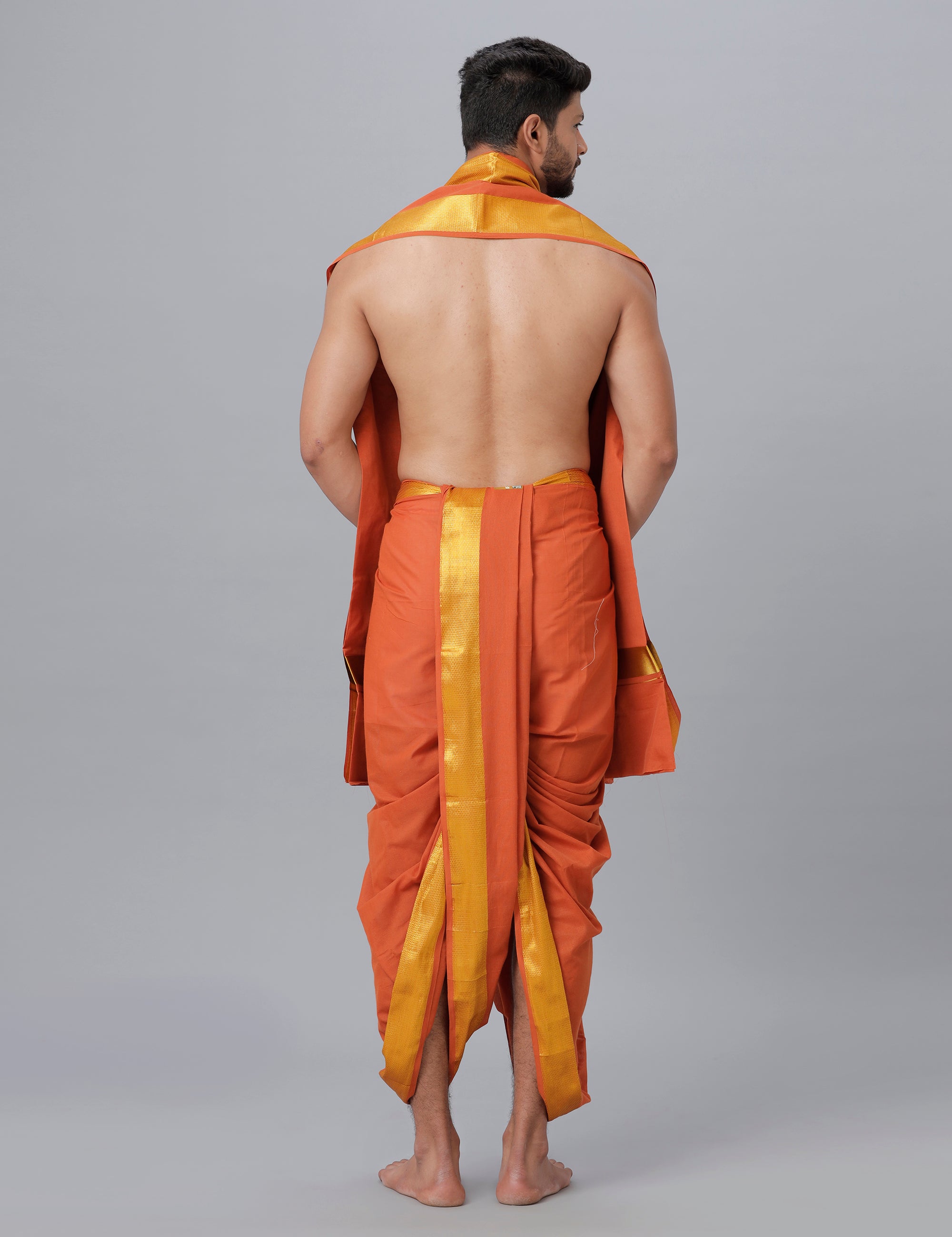 Panchakacham with Angavasthram Dheeksha 100K Kavi (9+5)-Back view