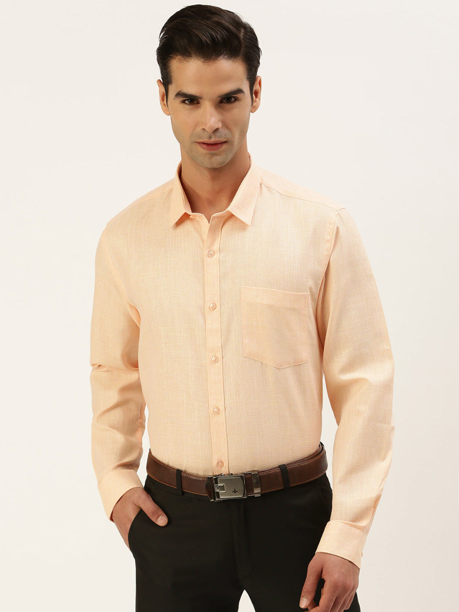 Mens Formal Shirt Full Sleeves Plus Size Light Pink T25 TA4
