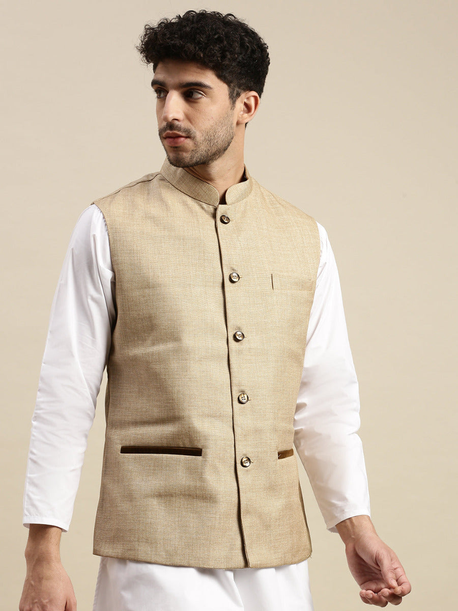 Mens Nehru Ethnic Sandal DB6-Front view