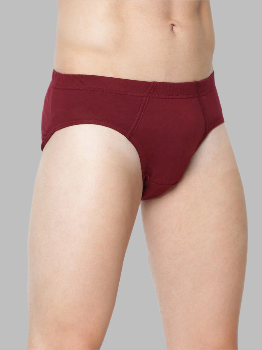 Mens Soft Streachable Inner Elastic PlusSize Brief Suriya-Pack of 2-Side view