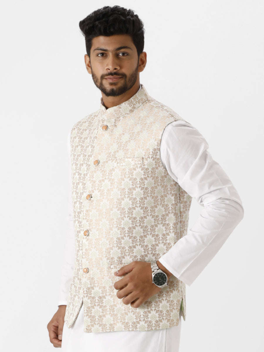 Mens Fancy Ethnic Jacket Sandal-Side view