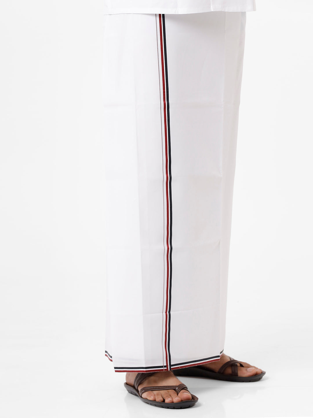 Cotton Political Dhoti - ADMK-Side view