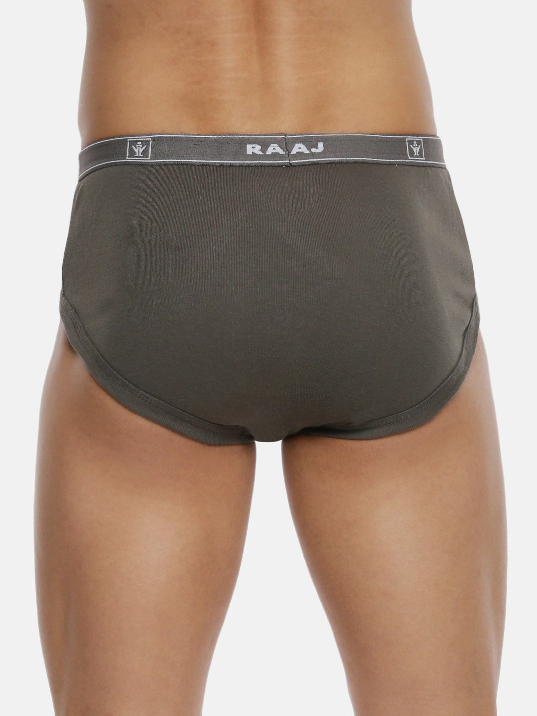 Soft Combed Rib Solid Outer Elastic Y-Front Brief Arrow Y (2PCs Pack)-Back view