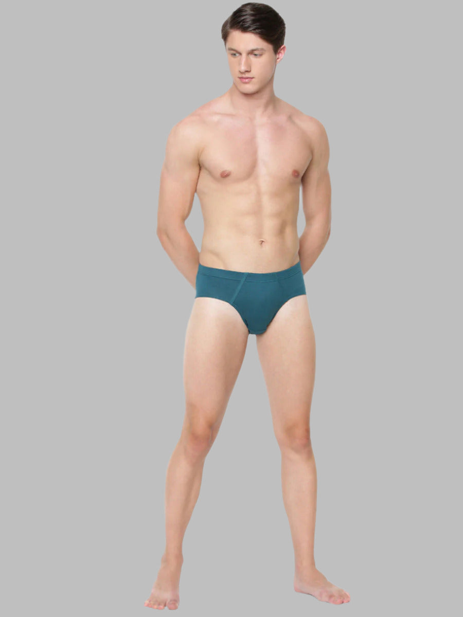 Mens Soft Streachable Inner Elastic PlusSize Brief Suriya-Pack of 2-Full view