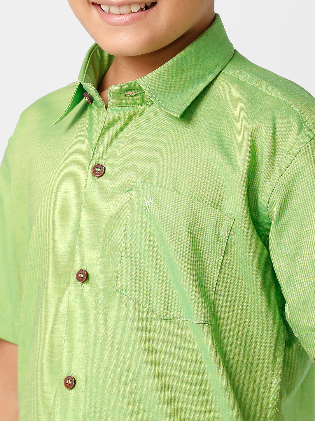 Boys Matching Dhoti & Shirt Combo Green GL2-Zoom view
