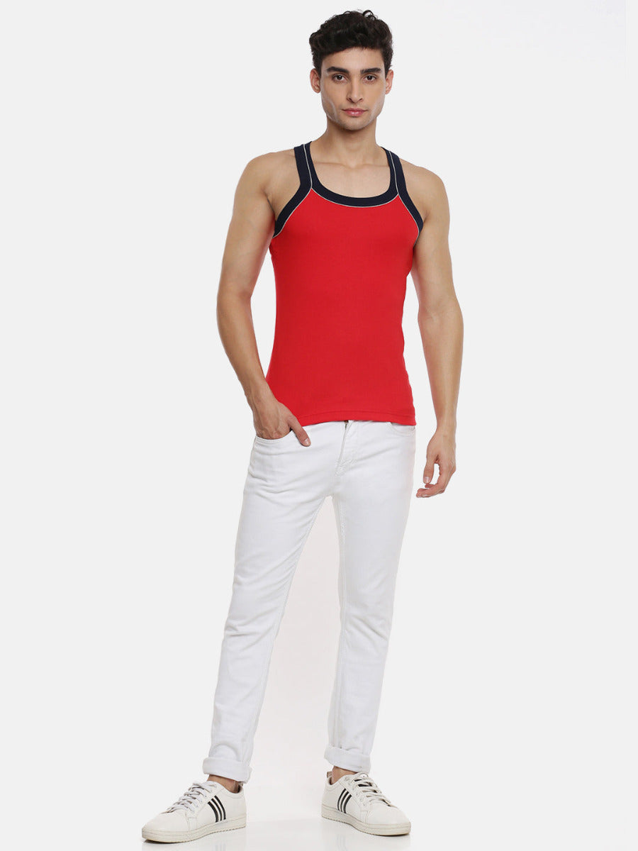 Mens Cotton Gym Vest RN Color Archery RN 5001 (2 PCs Pack)-Full view
