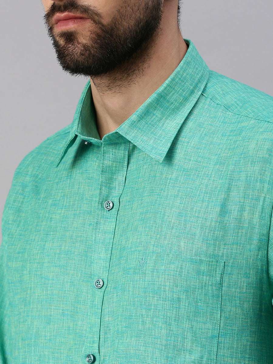 Mens Matching Border Dhoti & Full Sleeves Shirt Set Trendy CC7-Zoom view