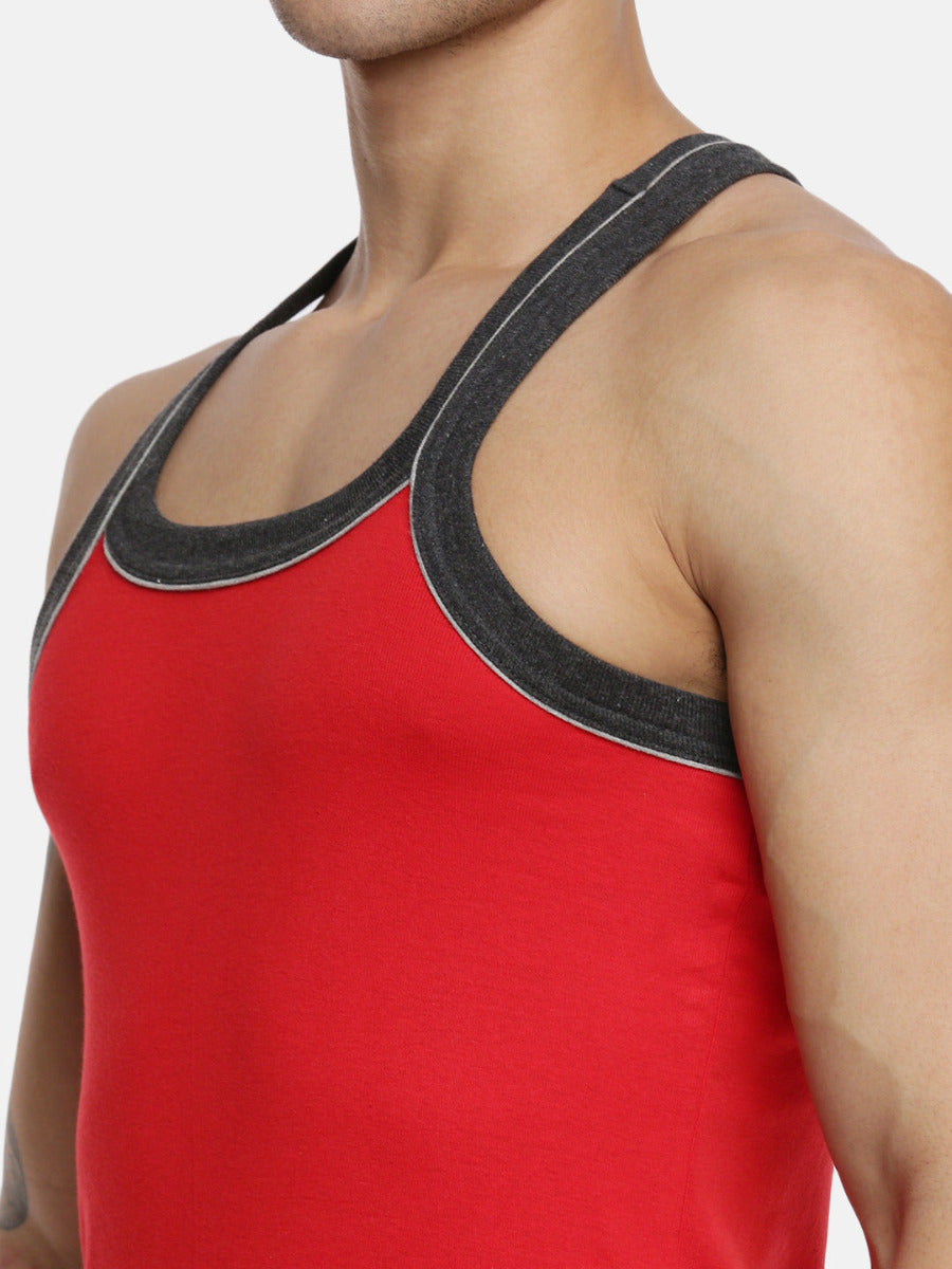 Mens Cotton Sleeveless Color Gym Vest RN Archery 5002 (2 PCs Pack)-Zoom view
