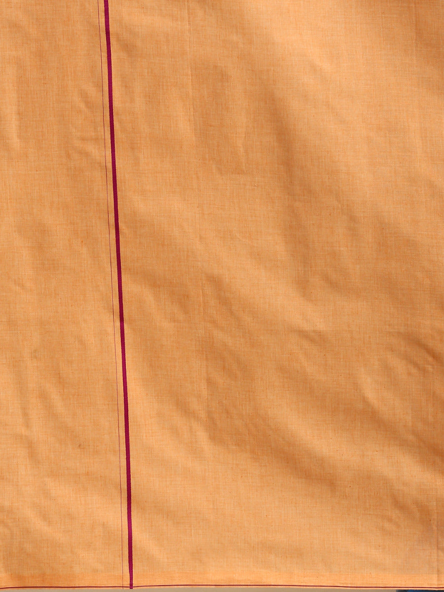 Mens Colour Dhoti with Small Border Bhakta Kavi-Zoomview