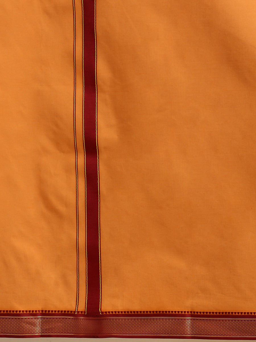 Mens Color Dhoti with Fancy Border Brindhavan Kavi-Zoom view