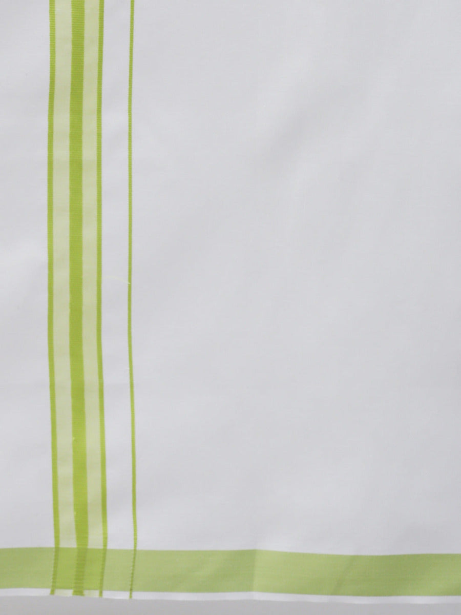 Mens Matching Border Dhoti & Half Sleeves Shirt Set Trendy CC4-Bottom view