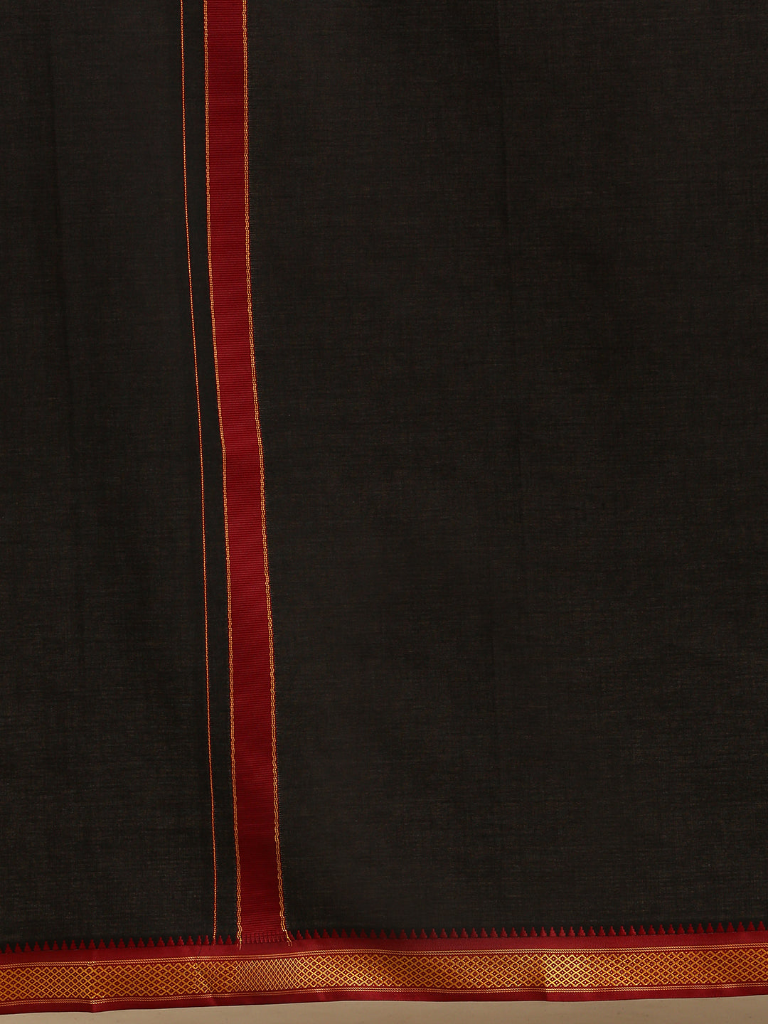 Men Devotional Shirt & Dhoti Combo Brindhavan Black
