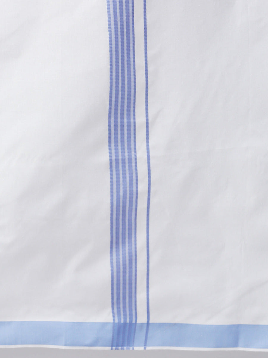 Mens Matching Border Dhoti & Full Sleeves Shirt Set Trendy CC9-Bottom view