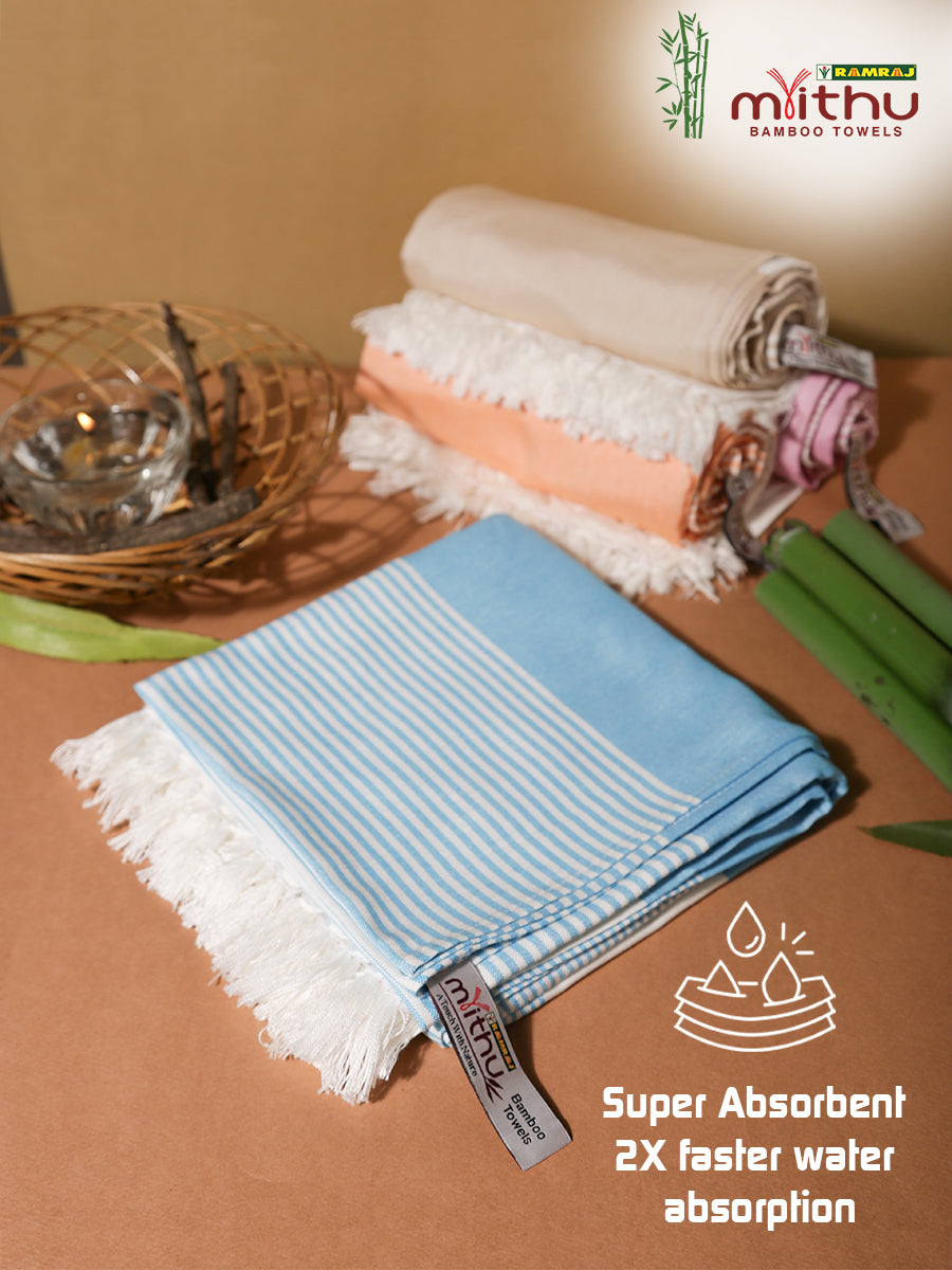Ultra Soft Super Absorbent Bamboo Bath Towel Size 0.75m X 1.80m