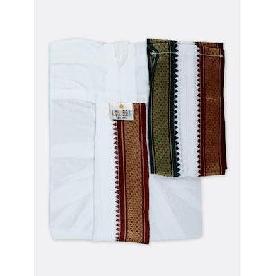 Boys Mayilkhan Panchakacham Dhoti + Towel Set -  Ramraj Cotton-Ad vert
