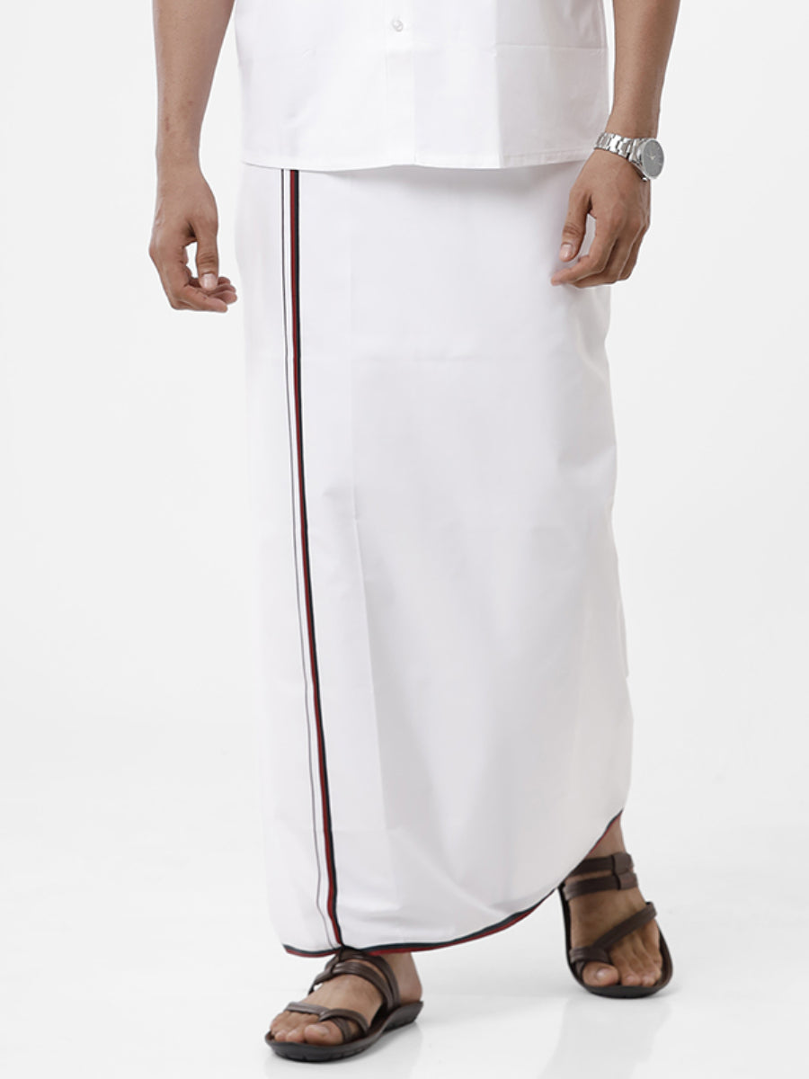 100% Cotton Political Dhoti - DMK - Full view