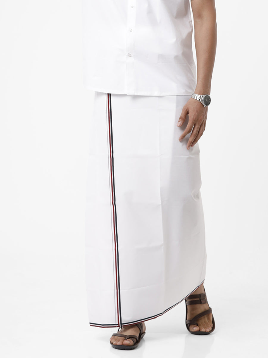 100% Cotton Political Dhoti - ADMK -Full view
