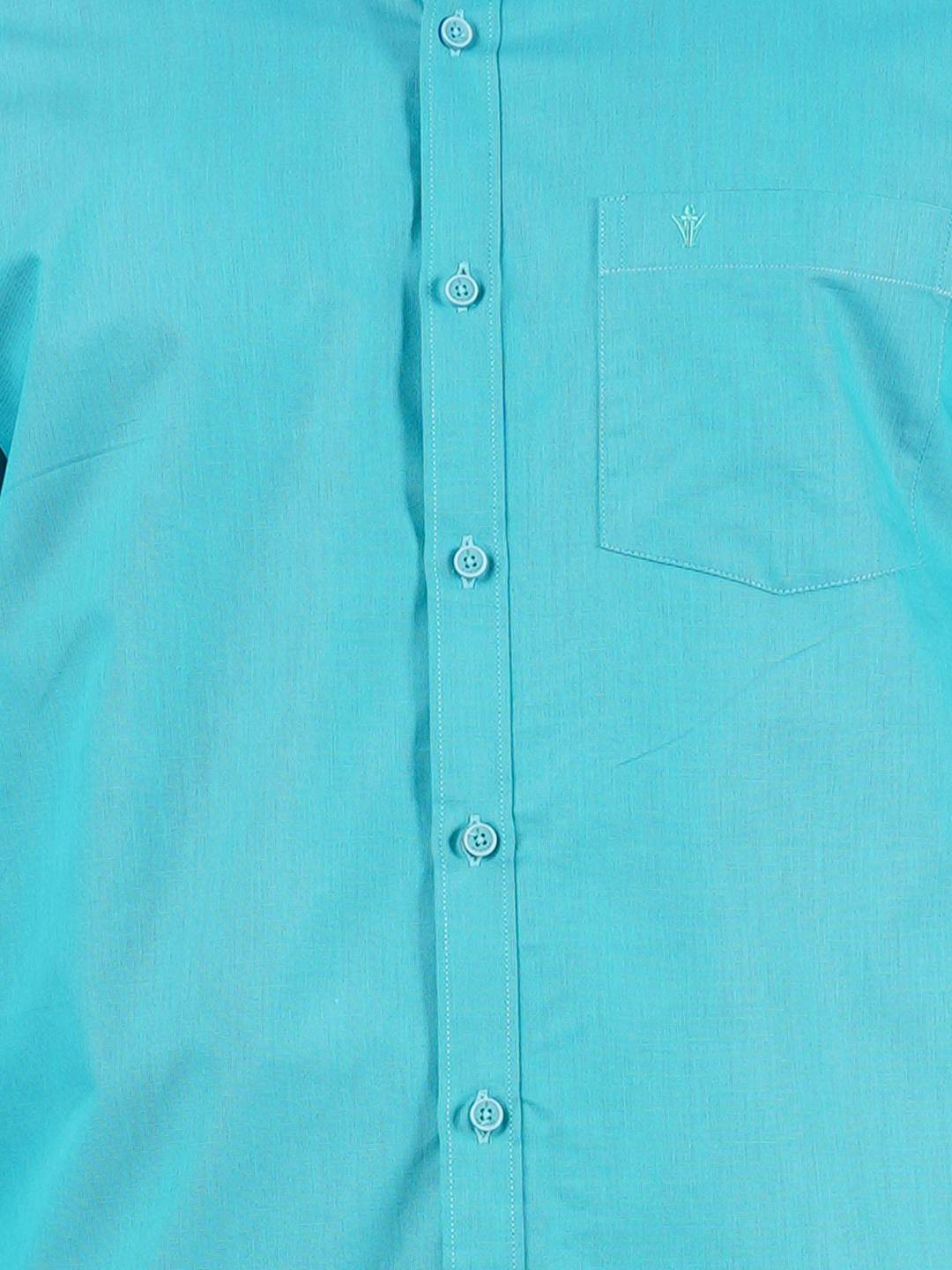 Mens Cotton Full Sleeves Shirt with 3/4'' Gold Jari Dhoti Combo-Zoom view
