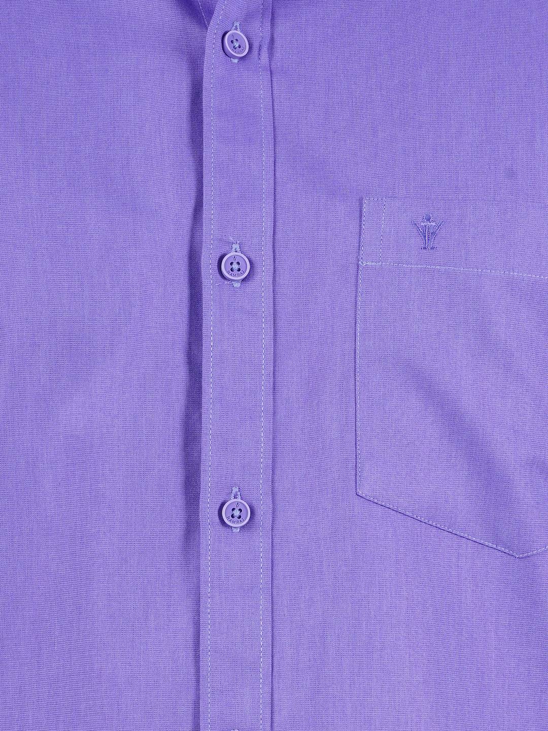 Mens Cotton Half Sleeves Shirt with 3/4'' Gold Jari Dhoti Combo-Zoom view